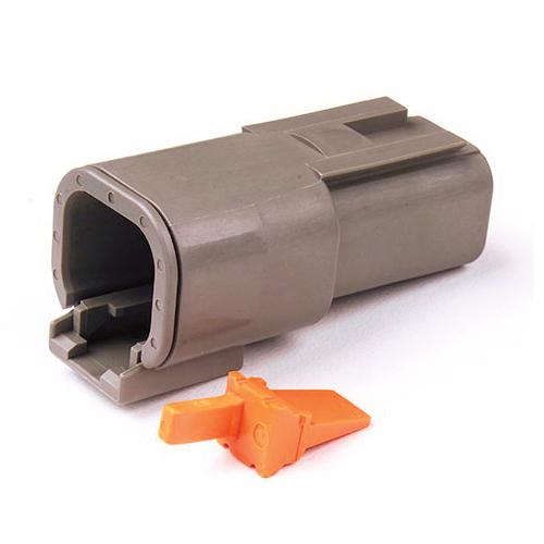 DTM 4-Way Male Plug, Thermoplastic