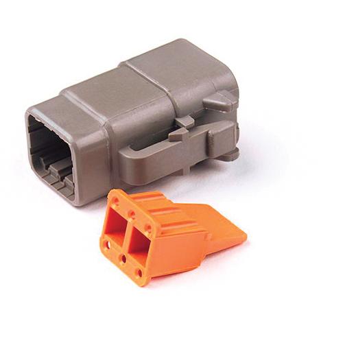 DTM 6-Way Female Receptacle, Thermoplastic