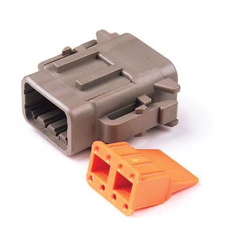DTM 8-Way Male Plug, Thermoplastic