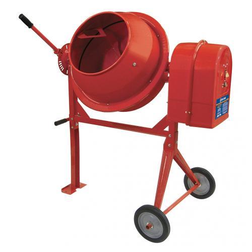 Portable Cement Mixer, 3.5 cu-ft Drum, 15 in Drum Opening