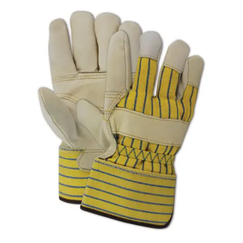 Grain Leather Palm Gloves w/ Palm Patch, XL