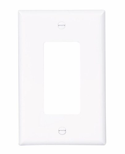 1G DECO SW PLT WH