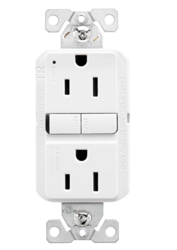 GFCI Receptacle TR ST GFCI 15A 125V WH