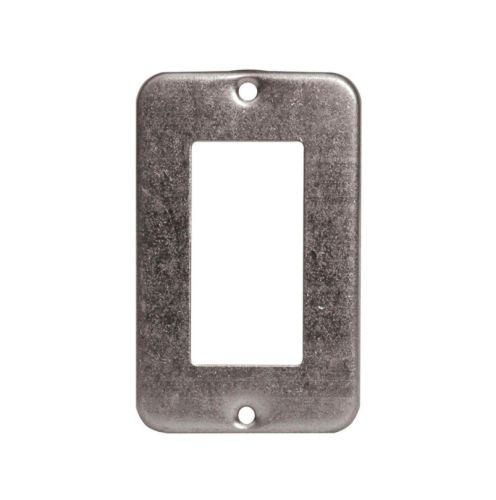 1G Steel Decora Cover Box, Drawn Gray