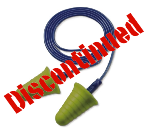 E-A-R, Push-Ins Earplugs, 318-1009, yellow/blue, corded