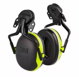 PELTOR, X Series Earmuffs, X4P5E, hard hat attached electrically insulated
