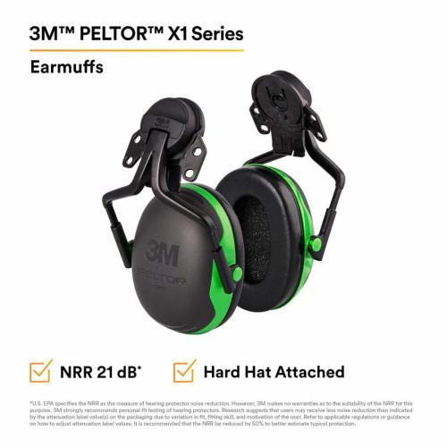 X Series Headband Ear Muff, Green