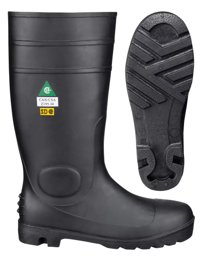 Safety Rubber Boot PVC CSA, SZ 8