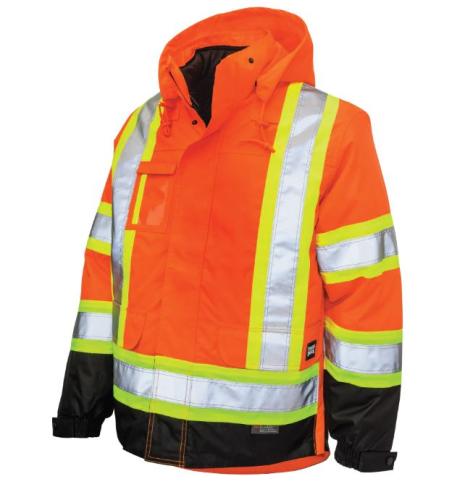 5-in-1 Jacket, L, Blaze Orange