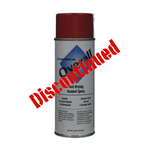 Overall Economical Enamel Spray Paint, Red