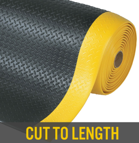 MAT ANTI-FATIGUE BLK/YL 3' WIDE