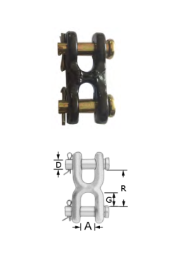 3/8" Twin Clevis Links