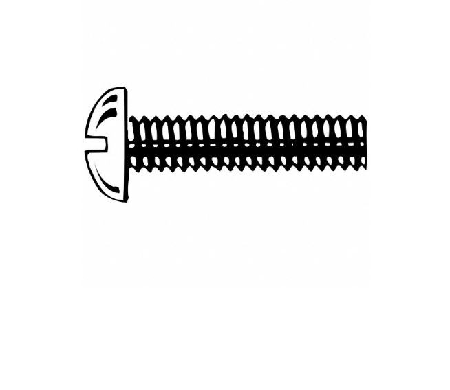 10-24 X 1/2 Round Socket Machine Screw