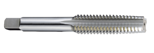 Hand Tap, Bottoming Chamfer, 1-8 Thread, 4 Flutes, HSS