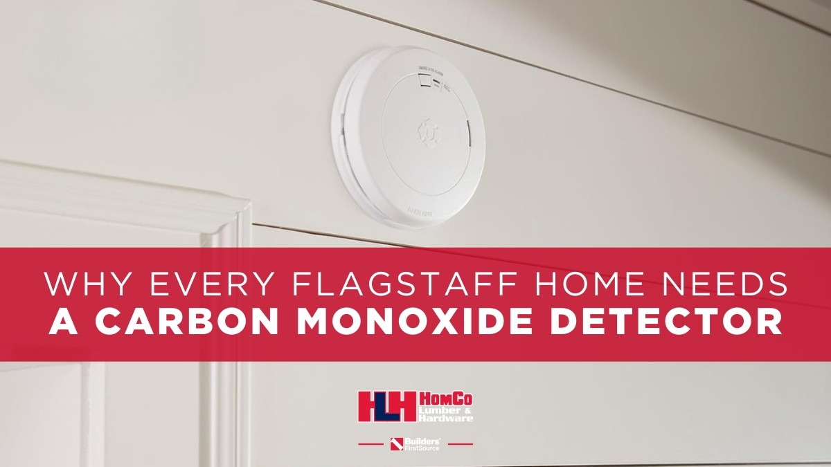 Carbon monoxide detector winter safety in a Flagstaff home