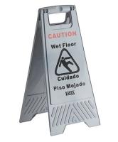 SIGN, FLOOR CAUTION WET 25"