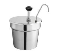 7 QT. CONDIMENT PUMP SS W/ TOP