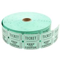 TICKET,RAFFLE 2PT GREEN 2000/R
