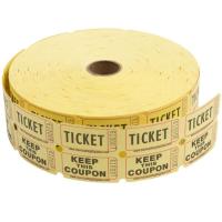 TICKET,RAFFLE 2PT YELLOW 2000/