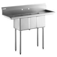 SINK,COMMERCIAL 3CMPT 54" W/2