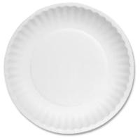 PLATE,PPR 9" WHT UNCOATED 1200