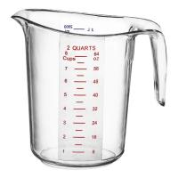 CUP,MEASURING 2QT PLASTIC W/GR