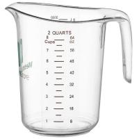 CUP,MEASURING 2QT PLASTIC CLEA