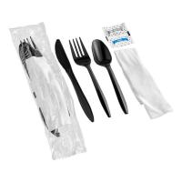 CUTLERY 6 PC KIT,PLASTIC, 250/