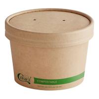 CUP,FOOD 8OZ KFT PAPER W/LID 2