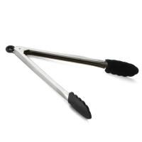 TONGS, 12" SILICONE TIP LOCKIN