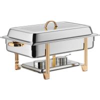 CHAFER,DELUXE 8QT FULL GOLD AC