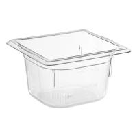 PAN,FOOD  1/6 CLEAR POLY 4"DEE