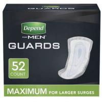 DEPEND,GUARDS MEN MAX 52CT/2PK