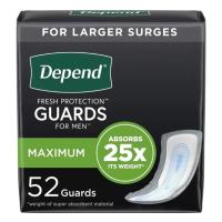 PADS,DEPENDS MEN INCONT 2PK/52