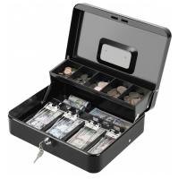 BOX,CASH LOCKING W/KEY XL BLAC