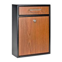 MAILBOX, LOCKING STEEL WALL MT