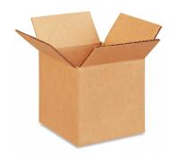 BOX,4X4X4 CORRUGATED 25/BDL