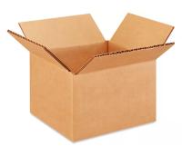 BOX,6X5X4 CORRUGATED 25/CDL
