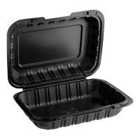 CONTAINER, PP 9X6 1CMP BLK 150