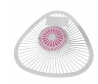 Urinal Screen Pink/Cherry w/Non-Para Block 12/CS