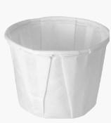Solo 0.5 oz Treated Paper Souffle Portion Cups - 250.0 / Bag - 20 / Carton - White - Paper - Sample, Condiment, Sauce, Souffle