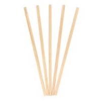 7.5" Natural Wood Unwrapped Coffee Stirrer