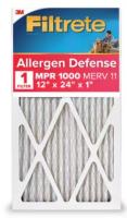 Filtrete Allergen Defense Air Filter, 1000-MPR 12x24x1-4 EA/CT