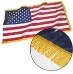 US Colonial Indoor NYL-GLO® 100% Nylon 3'x5' Flag (Fringed)