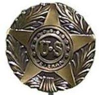 General Veteran Military Bronze Cast Grave Marker