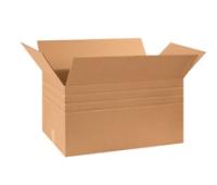 Multi-Depth Corrugated Boxes, 30" x 17" x 16", Kraft, 15/Bundle