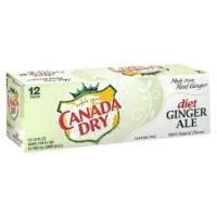 Diet Canada Dry Ginger Ale - 12 oz can - 12 / Pack