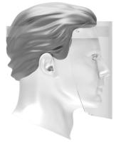FACE SHIELD W/WH FOAM,CLEAR