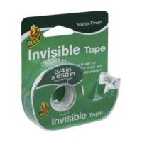 Duck Brand Invisible Matte Finish Acetate Tape with Dispenser, 3/4-Inch x 650 Inches, Single Roll