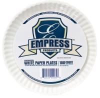 UNCOATED PAPER PLATE,9" WHITE